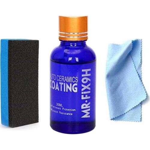 30/50ML 9H Car Liquid Ceramic Coat Super Hydrophobic Glass Coating Set Polysiloxane and Nano materials Car Polish