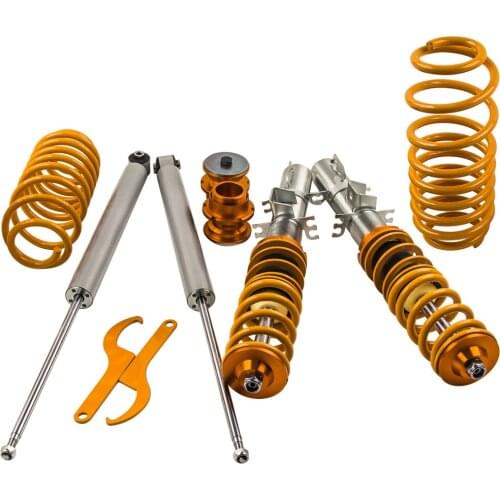 Adjustable Coilovers for Seat Leon 1.8T Cupra R Front + Rear Shock Absorber