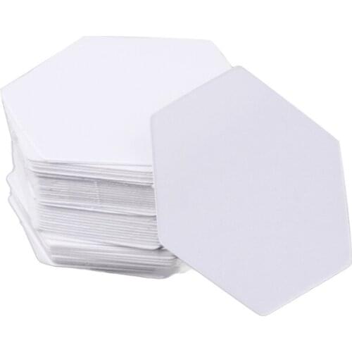 100Pcs Hexagon Templates for Patchwork Paper Quilting Sewing Craft DIY Six Sizes