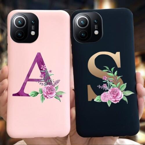 Silicone Case For Xiaomi Mi 11 Cover Luxury Custom Name Phone Case For Xiaomi 11 Mi11 Shockproof Cover Soft Capa For Mi 11 Coque