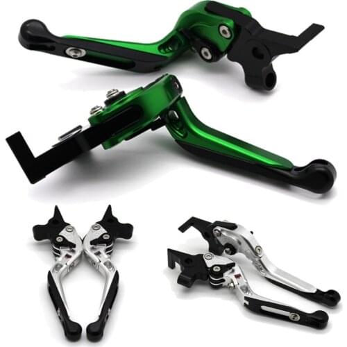 With logo Motorcycle Frame Ornamental Foldable Brake Handle Extendable Clutch Lever For HONDA GROM CBR250R CBR300R/CB300F/FA