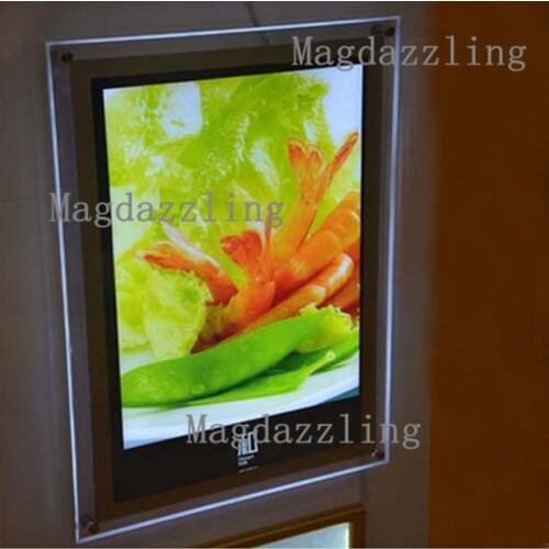 Slim acrylic frame led luminous menu board a2 lightbox for restaurant/fast food store/cafe