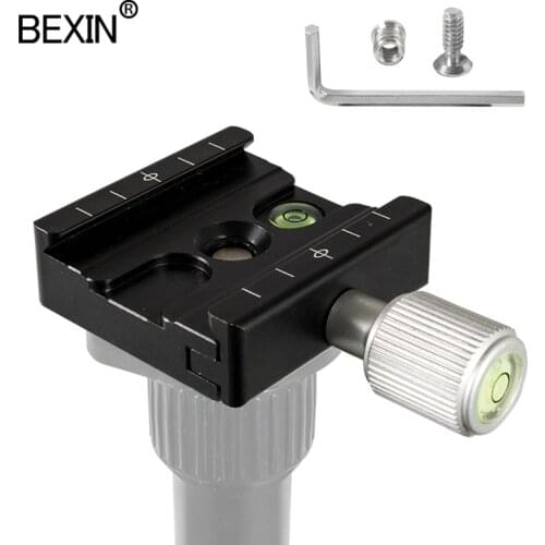 QR50A universal tripod clamp quick release clamp dslr stand camera plate mount clamp aluminum for arca swiss plate point camera