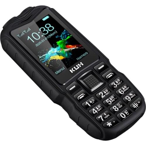 Russian keyboard FM Mobile Phone 3800mAh battery Power Bank Dual High Flashlight Quick Dial Rugged Dual sim Cell phones KUH T3