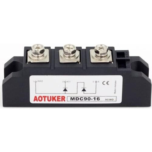 AOTUKER Rectifier Module Rectifier Bridge Module MDC90-16 90A 1600V