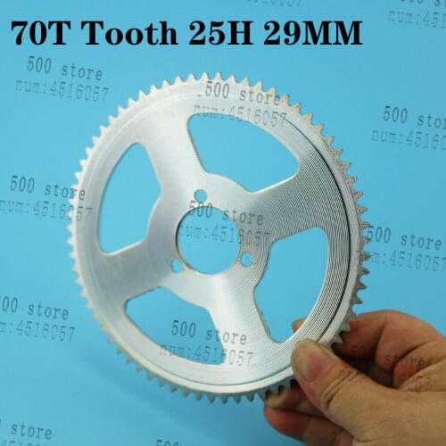 High porformance 70T Tooth 25H 29MM Rear Sprocket for 47CC 49CC ATV Quad Mini Moto Dirt Pit Bike