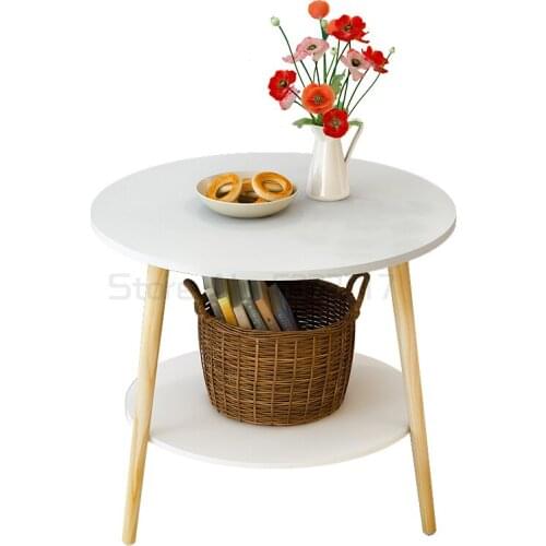 Tea table simple modern Mini net red sofa side simple household balcony round table