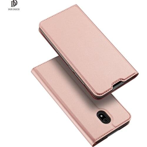 For Xiaomi Redmi 8A DUX DUCIS Skin Pro Series Flip Cover Luxury Leather Wallet Case Full Good Protection Steady Stand