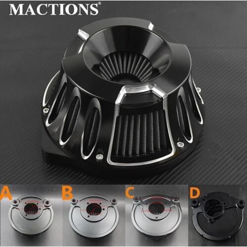CNC Crafts Air Filter Cleaner For Harley Touring Road King Softail Heritage Dyna 00-18 Sportster XL883 1200 2004-2019