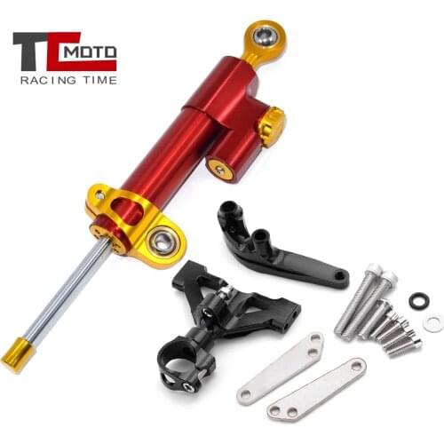 Motorcycle Steering Damper Stabilizerlinear Linear Stabilizer Bracket kit For Kawasaki ZX14R ZZR1400 ZX 14R ZZR 1400 2006-2020