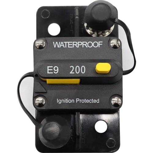 Electrocircuit Circuit Breaker Fuse Reset DC12-48V 200A Universally Car Boat yacht Auto Waterproof Fuse Box Fuse Car Fusibles