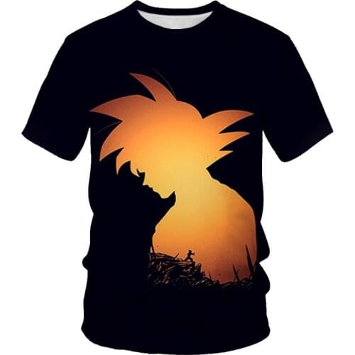 Summer hot sale new 3D printing T-shirt anime movie characters boys and girls cool street 3DT shirt fashion short sleeves