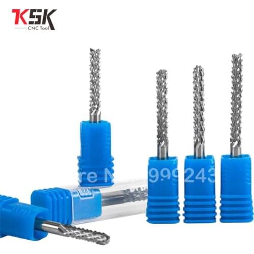 Tungsten carbide extended PCB strawberry cutter 3.175 4 6 8 10mm CNC engraving wood router corn milling cutter PCB router bits