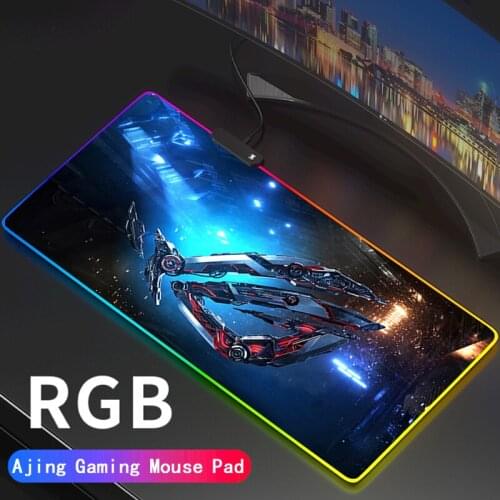 Republic of Gamers Mouse Pad Asus White RGB Gamer Mouse Carpet Mousepad ROG LED Gaming Accessories for Pc Desk Support DIY