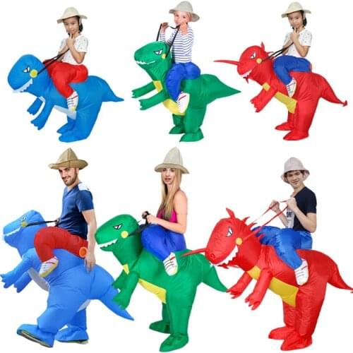 Dinosaur Costume Inflatable Costumes For Adults Or Kids Party Dress Animal Cosply Halloween S/M/L