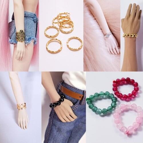 1/6 Scale Scene Accessories Women Metal Bracelet Female Wristband Jewelry Bracers Playing Toy for 12" Female/Male Action Figure