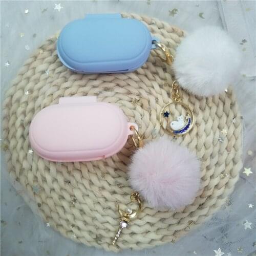 Cute Silicone Cover for Samsung Galaxy Buds 2019/ Buds+ Plus Case Bluetooth Earphone Protect Accessories Keyring Decor