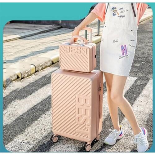 Fashion candy color luggage small fresh trolley luggage men and women luggage 20"22"24"26"28" universal wheel new suitcase