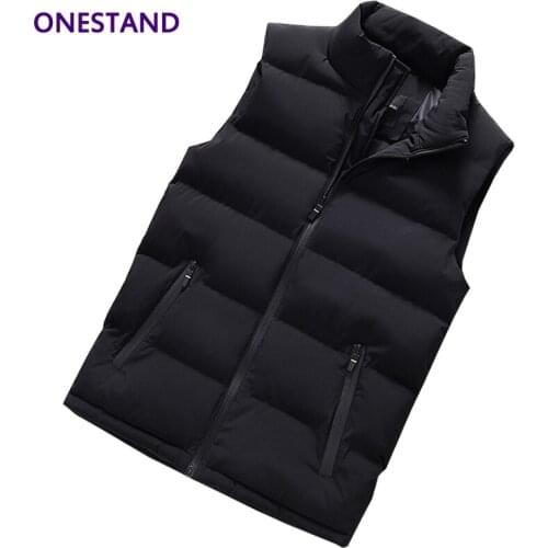 Men Sleeveless Jacket Winter Ultralight Down Vest Male Slim Vest Mens Warm Waistcoat pocket black boy Coat zipper Windproof men