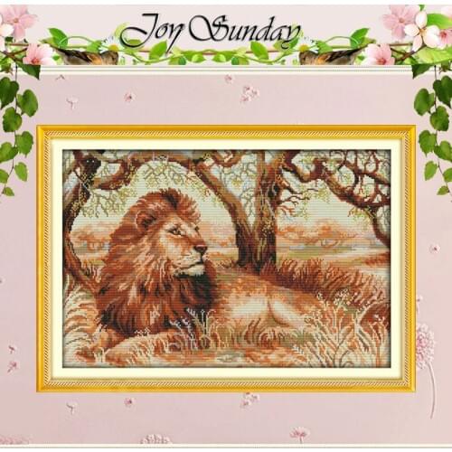 The African Lion Patterns Counted Cross Stitch 11CT 14CT Cross Stitch Sets Animals Cross Stitch Kits Embroidery Needlework