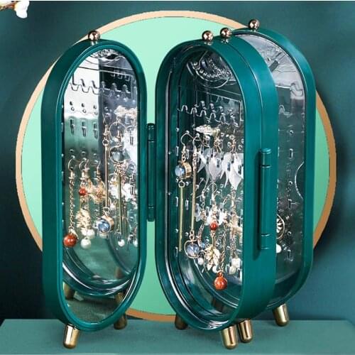 Desktop Jewelry Storage Box Earrings Jewelries Multilayer Dustproofs Jewelry Box Multi-Function Jewelries Boxes Organizer