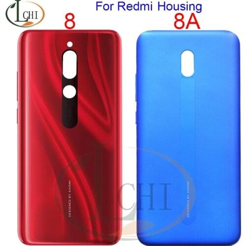 New For Xiaomi Redmi 8 8a Battery Cover Back Glass Panel Rear Housing case For Redmi 8A Housing 8 Back Battery Cover Door