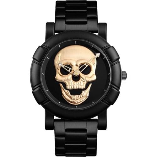 New Fashion Ghost Watches for Men Simple Ultra Thin Stainless Steel Band Mens Quartz Watch Wristwatches Relogio Masculino