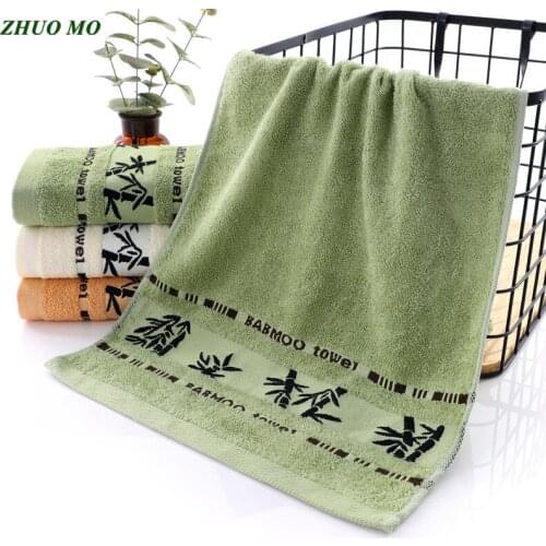 Bamboo Fiber Face Towel Thick Super Absorbent Bathroom kitchen Towels For Adults 34x75cm toallas serviette recznik handdoeken