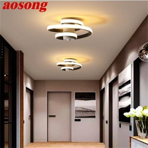 AOSONG LED Ceiling Light Fixtures Modern Decorative For Home Porch Corridor Aisle Hallway