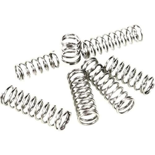 Compression Spring Stainless Steel Wire Dia 0.4mm OD 9mm Pressure Spring Length 5mm - 50mm
