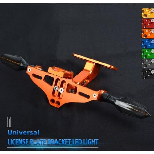 Motorcycle License Registration Plate Holder Frame with LED Light FOR Honda CB400 600RR 900RR 929RR 954RR 1000RR CB400F CB500