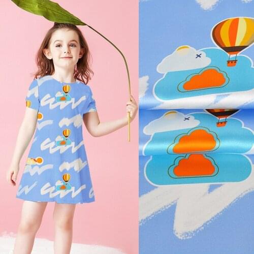 CNUM SS074 100% Natural Silk Satin/ Hot-air Balloon/ Silk Fabric / Width 1.25yd Thickness 16mm /Unit:Meter