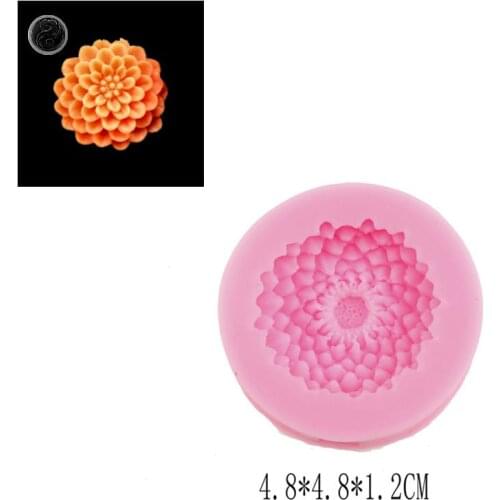 Flower Sea Anemone Shape Silicone Fondant Soap 3d Candle Mold Cupcake Decoration Candle Making