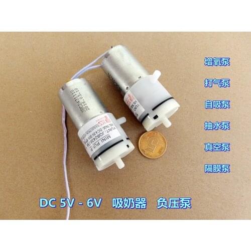 All Nwe 5V-6VDC Miniature Vacuum Pump Mini Air Pump 100KPa 370 Motor air pump