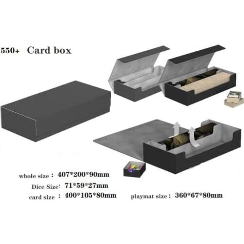 High quality 550+ Capacity cards box card case container collection for Board Games Sleeve Holder box