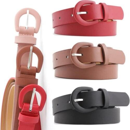 Western Designer Brand Luxury Ladies Cloth Accessories 2020 Casual Straps Women Jeans Faux Leather Black Pin Buckle Belts