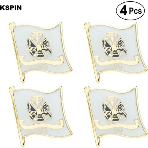 Army Brooches Lapel Pin Flag badge Brooch Pins Badges 4pcs