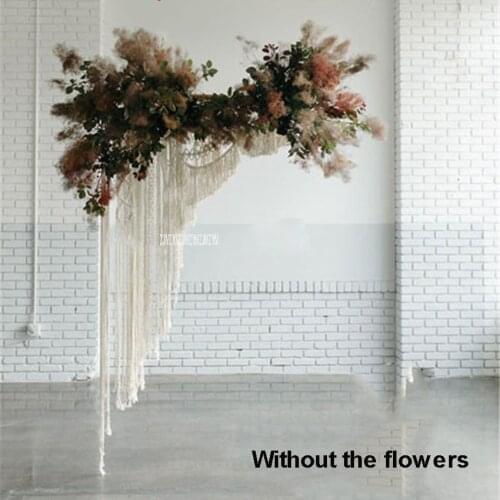 1*2m Bohemia Style Hand-woven Rope Macrame Tapestry Handmade Wall Hanging Curtain Wedding Home Backdrop Wall Craft