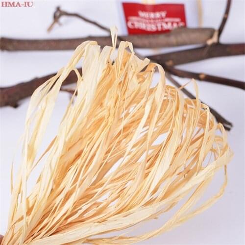 10pc/50pc DIY Crafts Wedding Invitation Gift Packing Rope Natural Raffia Straw Rope Deco