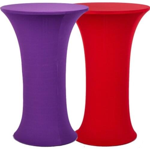 10PCS/Lot Multi Colors Round Bottom Universal Strengthing Table cover 220G Polyester Table Cloth Hotel Banquet Party Wedding