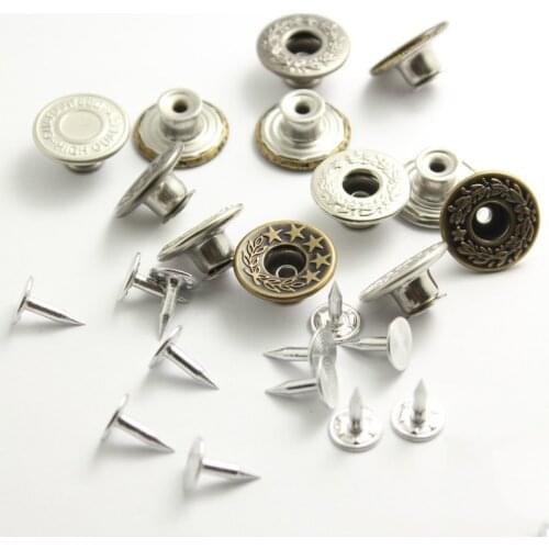 10PCS Metal Snap Buttons for Clothing Jacket Sew on Applications Clothes Button Accessories Jeans 17mm Snap Buttons