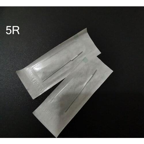 100pcs 5R Traditional Makeup Eyebrow Needles Sterilized Permanent Makeup Needles Tattoo Needle For Permanent Makeup Eyebrow