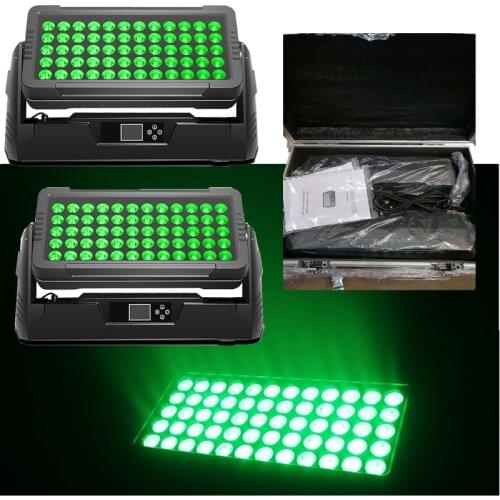 2pcs+flight case city color led outdoor wall wash light dmx waterproof ip65 60x10w 600w high power city lights rgbw quad in 1