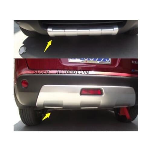 Chrome aluminium ABS alloy bumper guard/skid plate protector 2pcs/set FOR NISSAN Qashqai 2007-2013