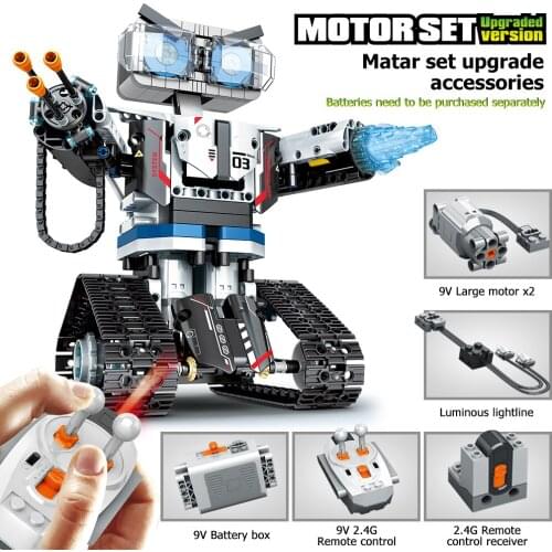 611PCS DIY Building Blocks New High-tech Remote Control RC Robot Future City Smart Car Weapon Brick Toys Boy Gift