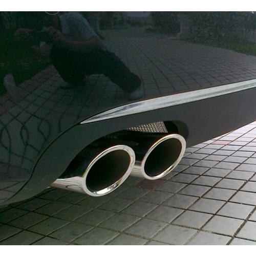 Car Accessories Fit For Audi A4 B8 1.8T 2.0T 2009-2015 Muffler Exhaust Tail End Tip Pipe Silencer Cover Part