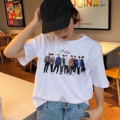 Stray Kids Womens T-shirt StrayKids Short Sleeve T-shirt Womens Hip Hop Harajuku Graphics T-shirt Top Hip Hop Female Viper