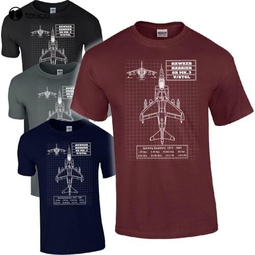 Harrier Gr3 T-Shirt Hawker Siddley Mark .3 Vstol 1973-1994 Military Aircraft Raf