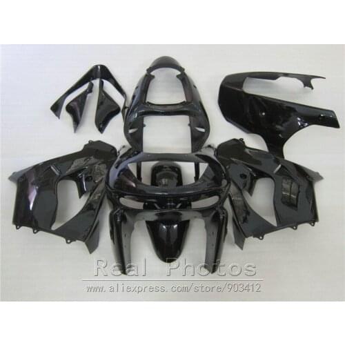 Motorcycle Fairing kit for Kawasaki Ninja ZX9R 98 99 glossy black bodywork fairings set ZX9R 1998 1999 OT06