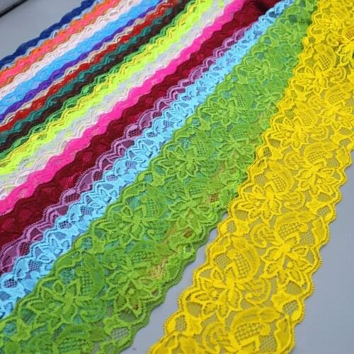 80mm lace ribbon bilateral handicrafts embroidery stretch lace fabric trim lace decoration DIY sewing crafts